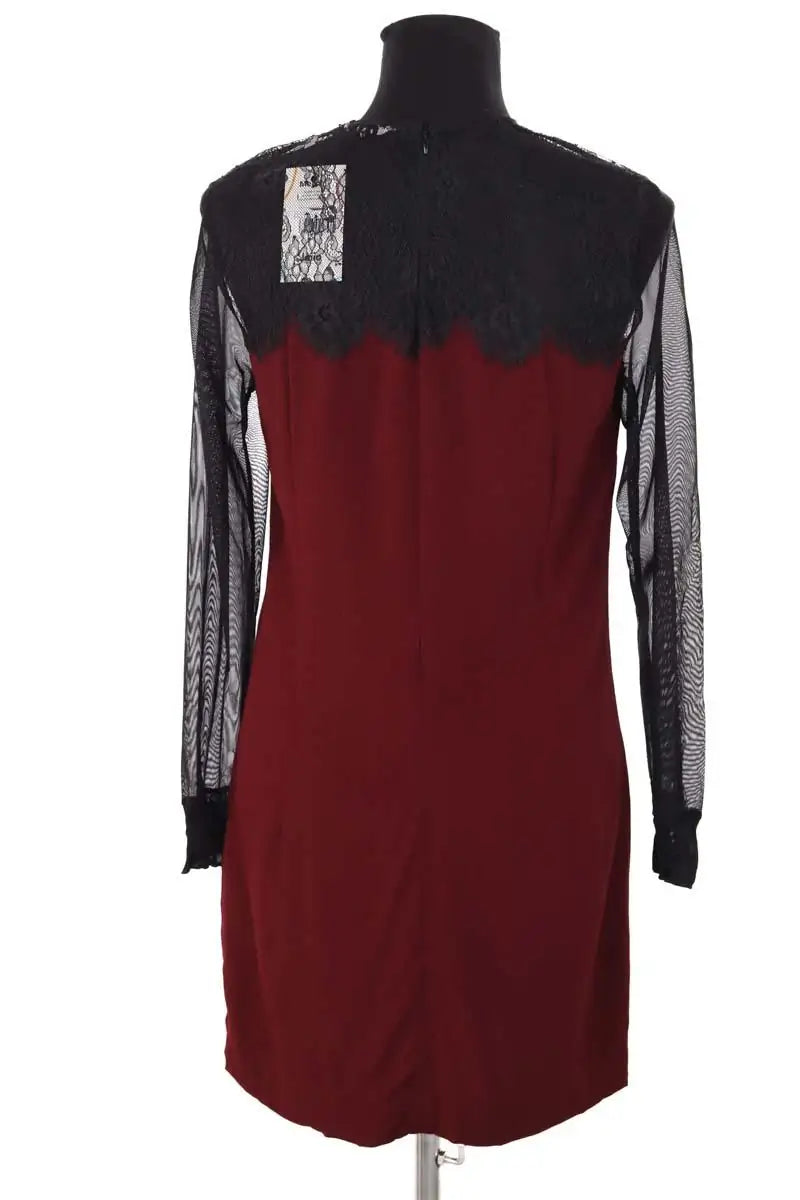 Robe Sandro Bordeaux en Viscose