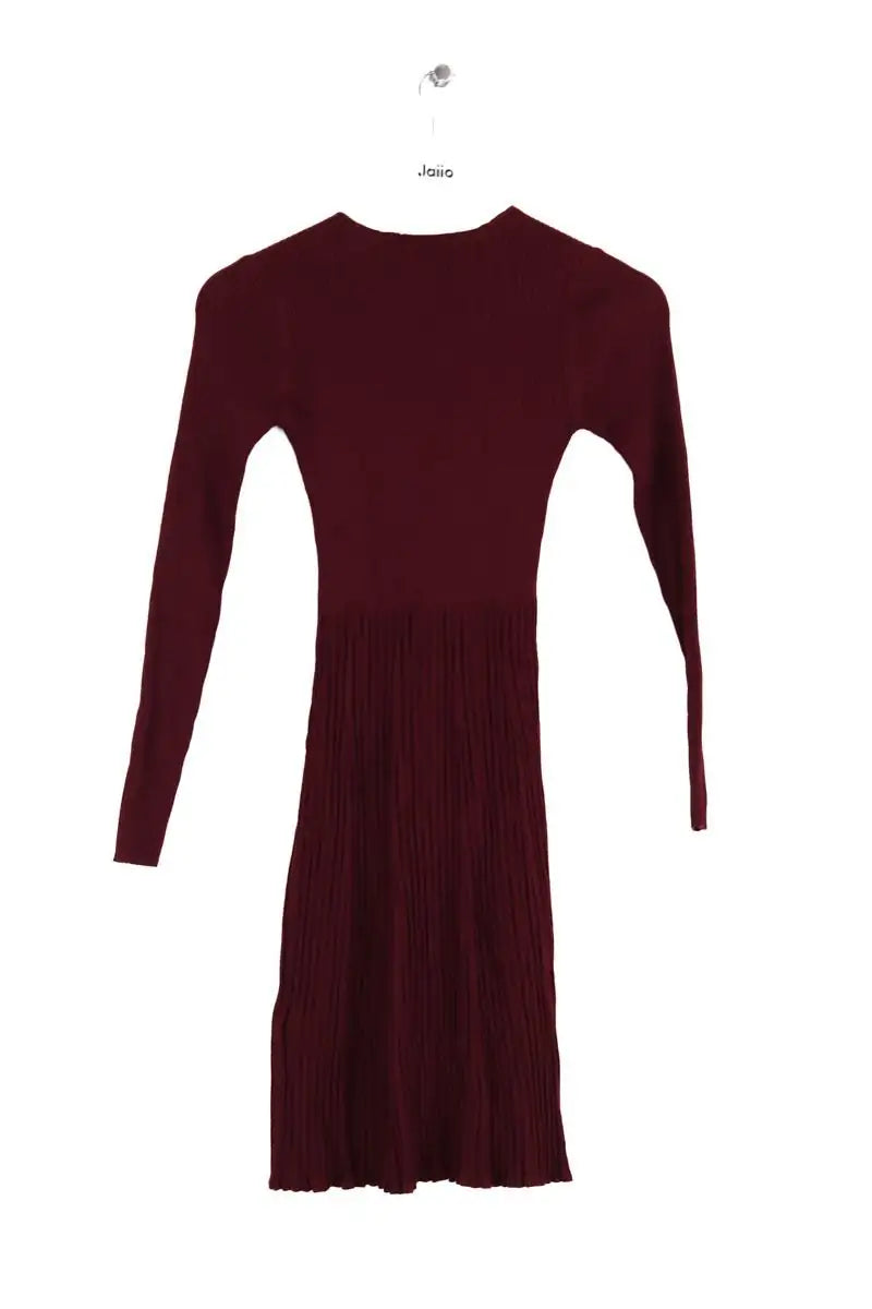 Robe Sandro Bordeaux en Viscose