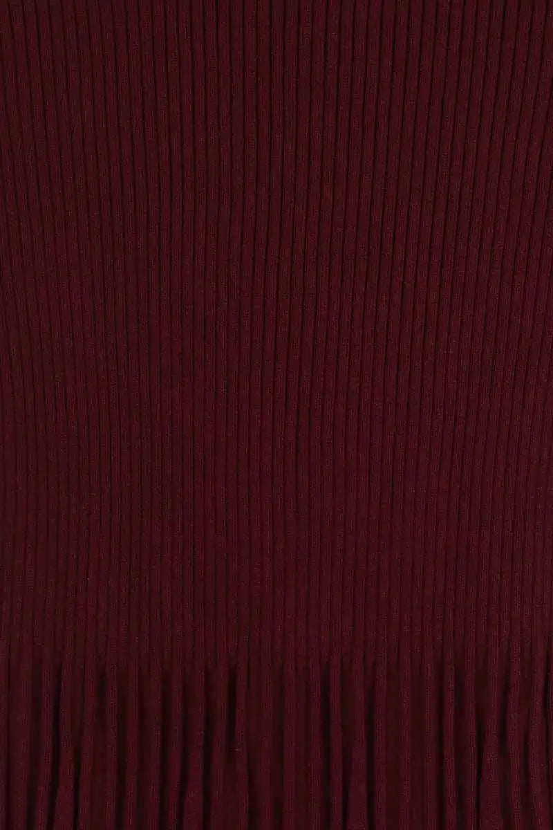 Robe Sandro Bordeaux en Viscose