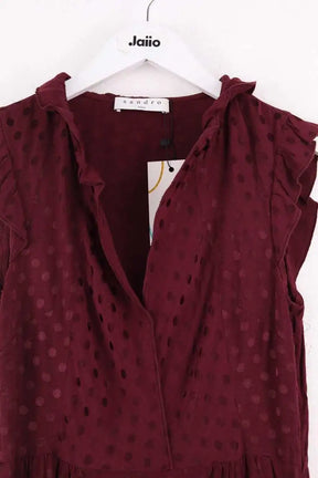 Robe Sandro Bordeaux en Viscose