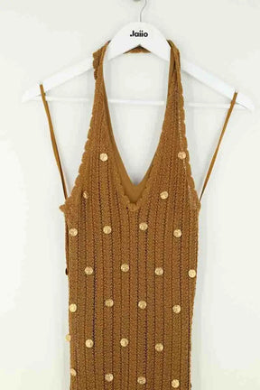 Robe Sandro Camel en Coton