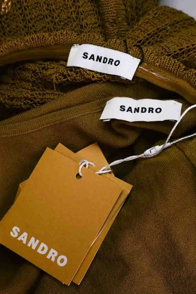 Robe Sandro Camel en Coton