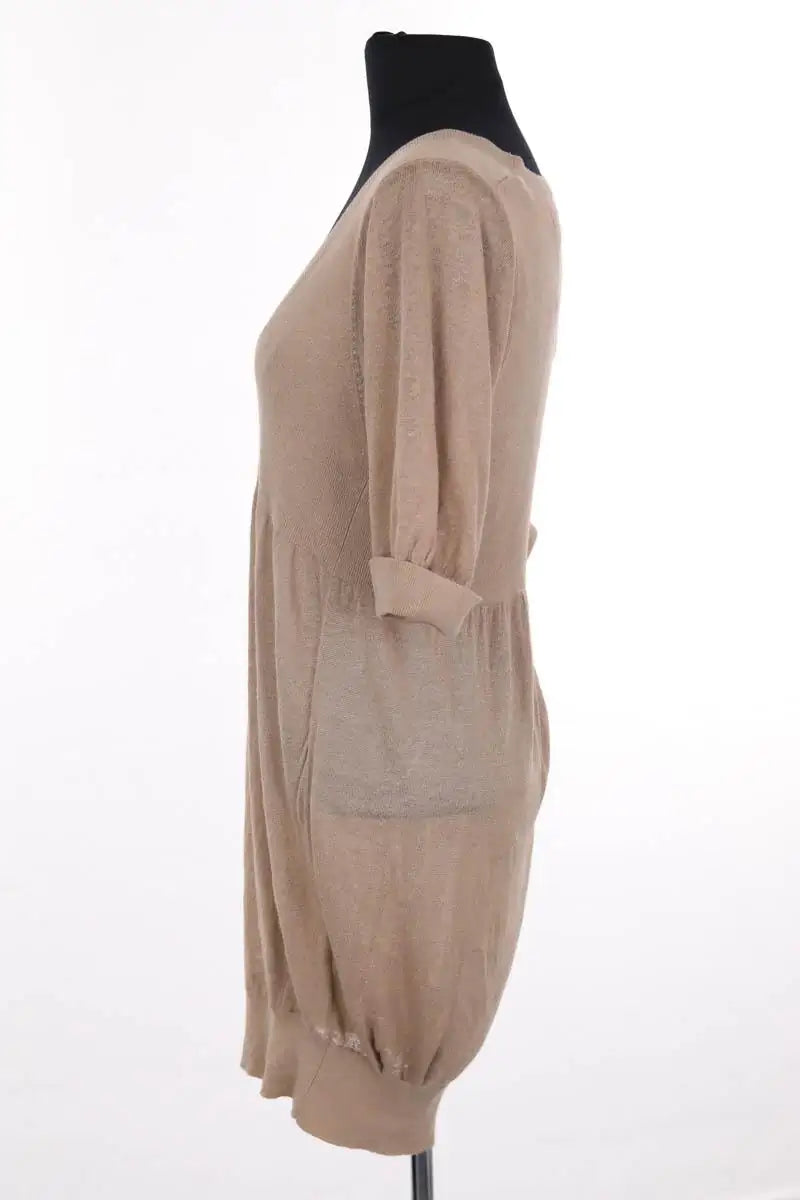 Robe Sandro Camel en Lin