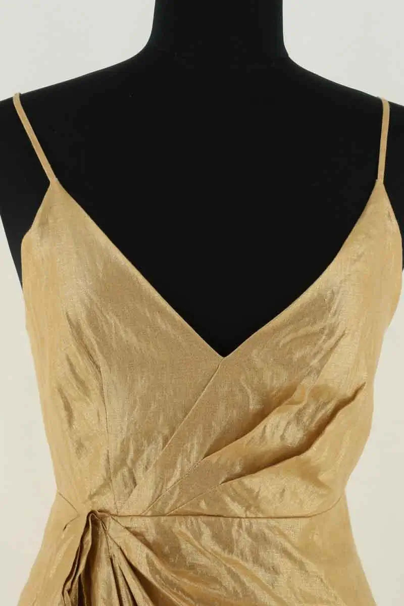 Robe Sandro Doré en Lin