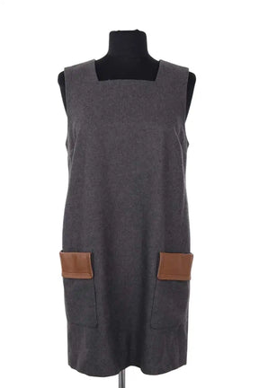 Robe Sandro Gris en Coton, taille S - Seconde Main