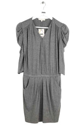 Robe Sandro Gris en Coton, taille S - Seconde Main