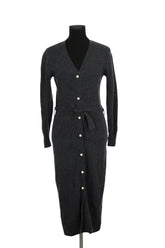 Robe Sandro Gris en Laine, taille XS - Seconde Main