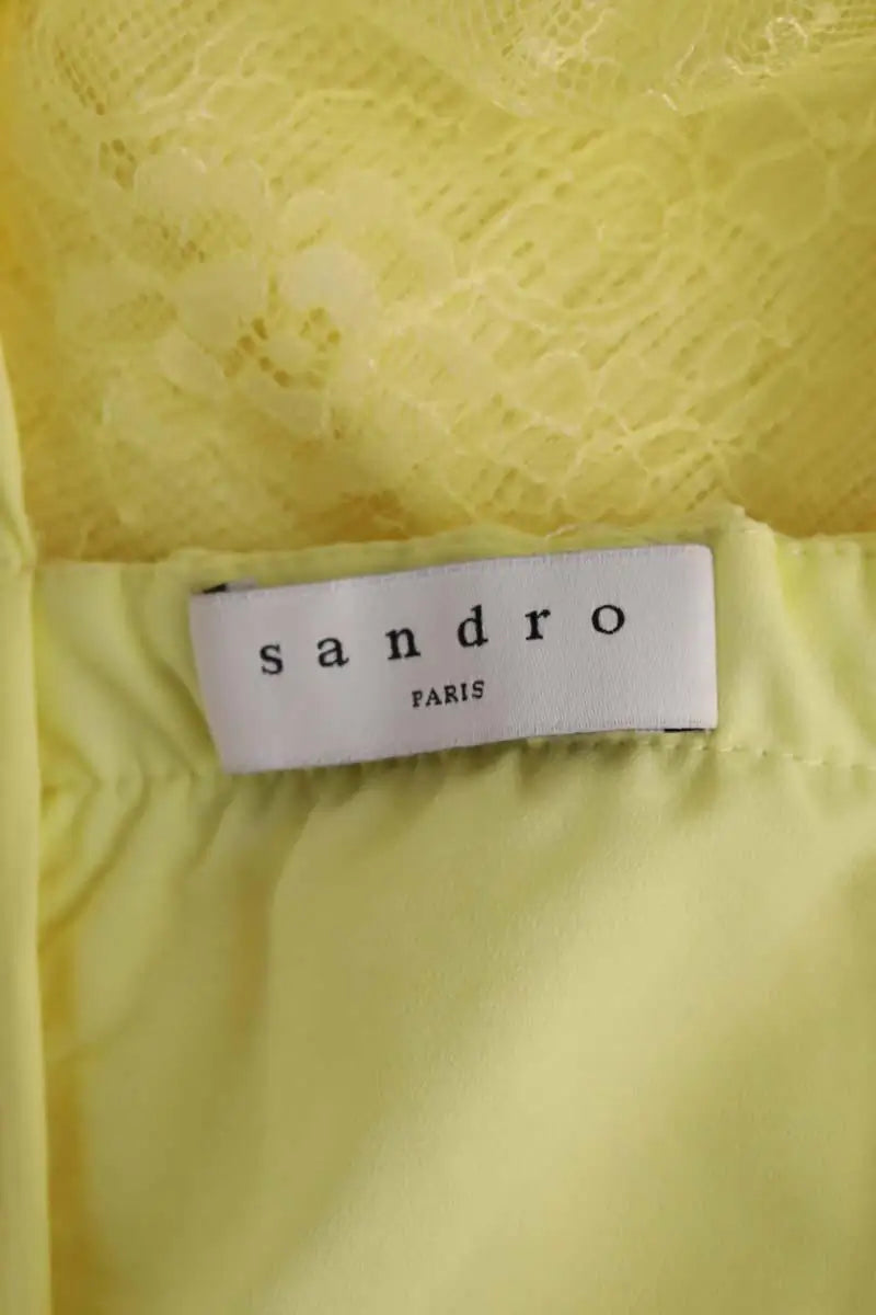 Robe Sandro Jaune en Synthétique
