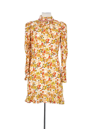 Robe Sandro Jaune en Viscose, taille M - Seconde Main