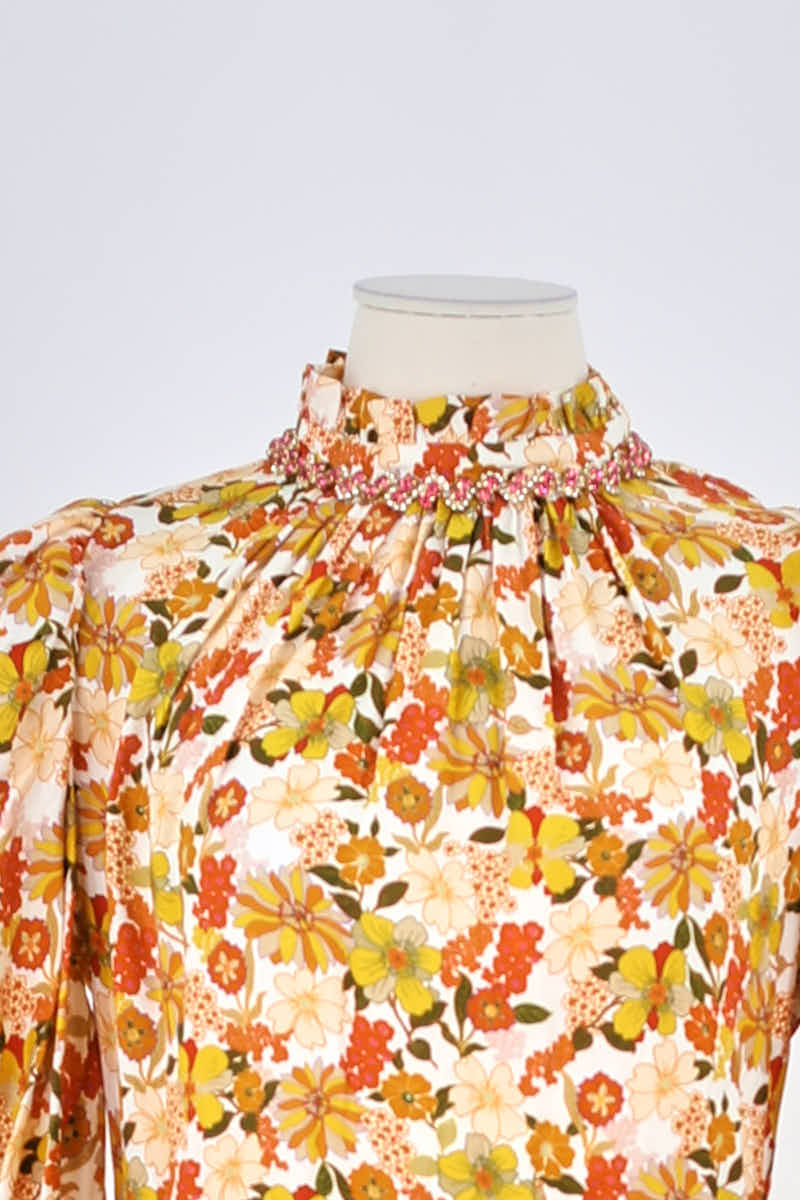 Robe Sandro Jaune en Viscose
