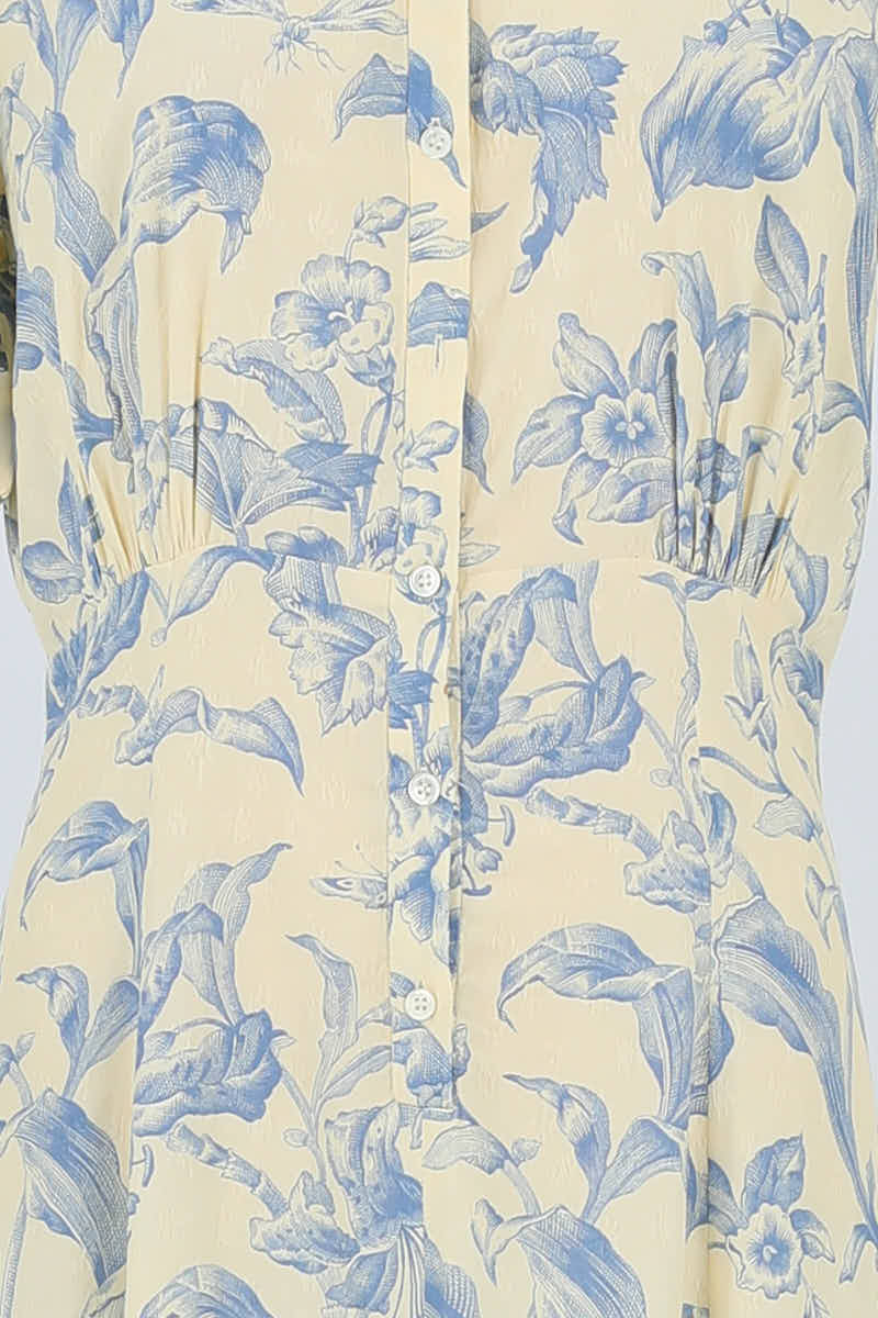 Robe Sandro Jaune en Viscose