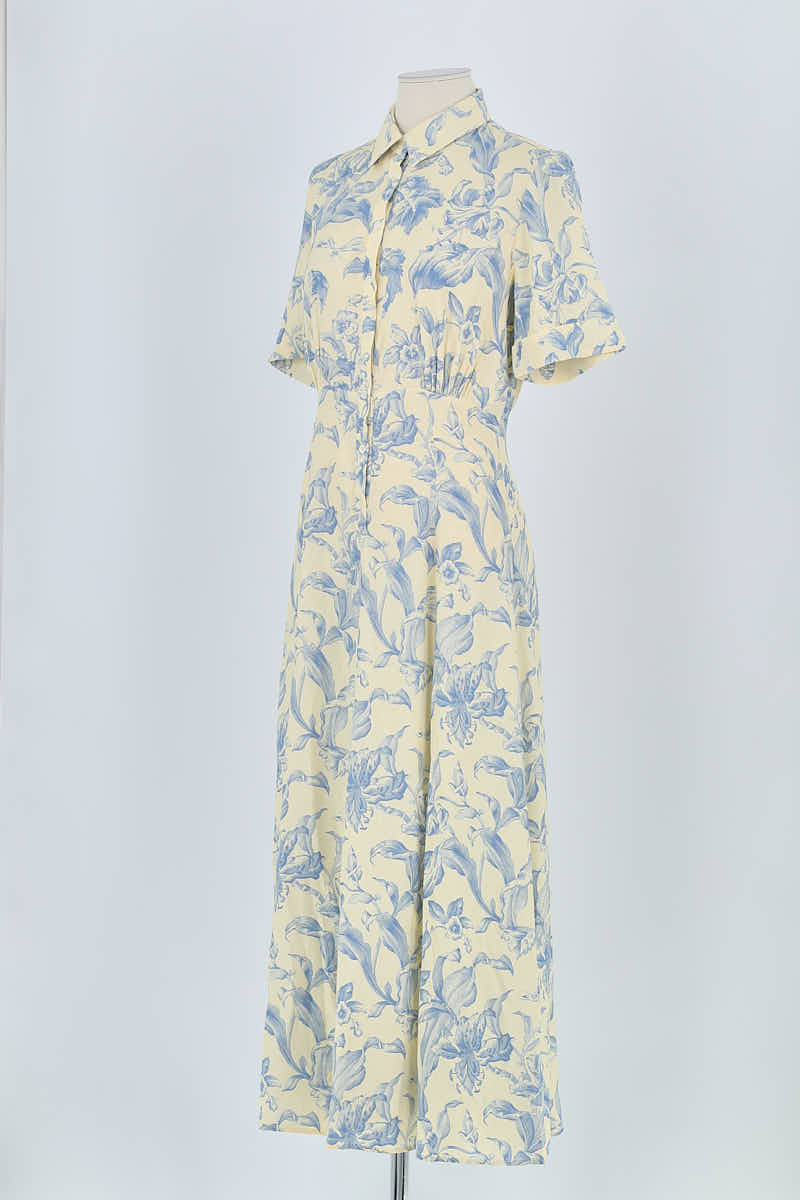 Robe Sandro Jaune en Viscose