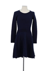 Robe Sandro Marine en Coton, taille S - Seconde Main