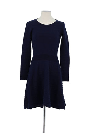 Robe Sandro Marine en Coton, taille S - Seconde Main