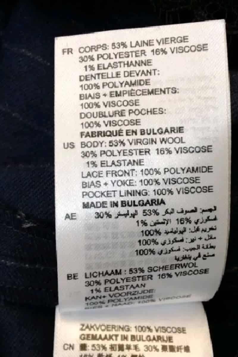 Robe Sandro Marine en Laine