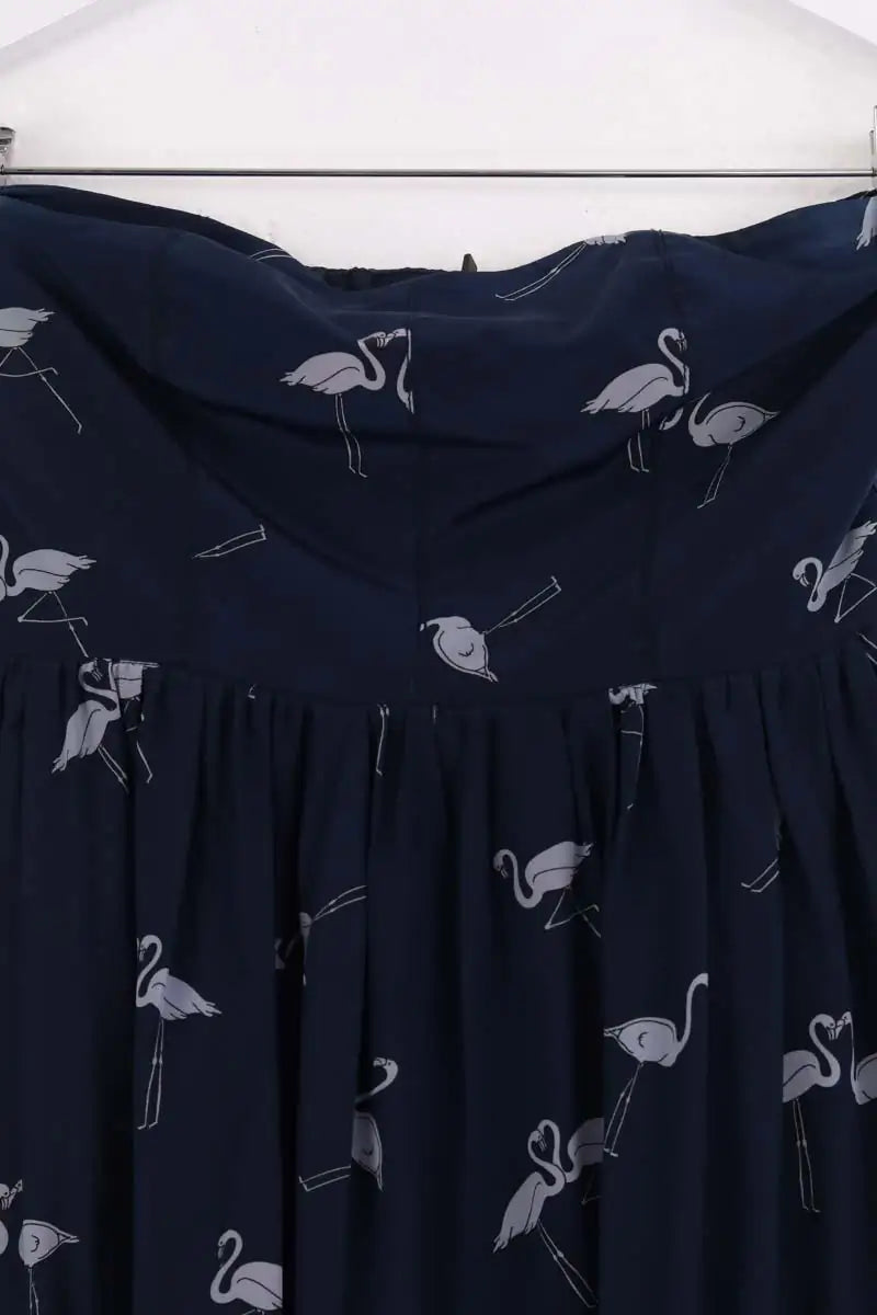 Robe Sandro Marine en Soie