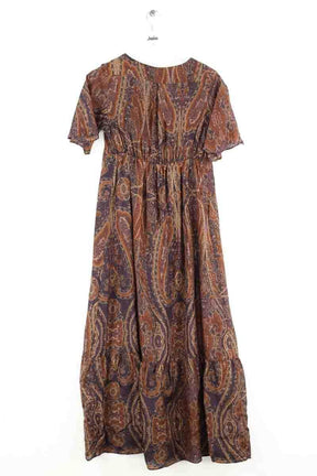 Robe Sandro Marron en Soie