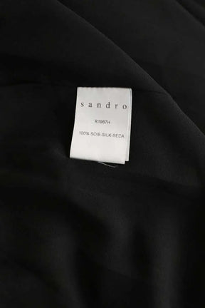 Robe Sandro Marron en Soie