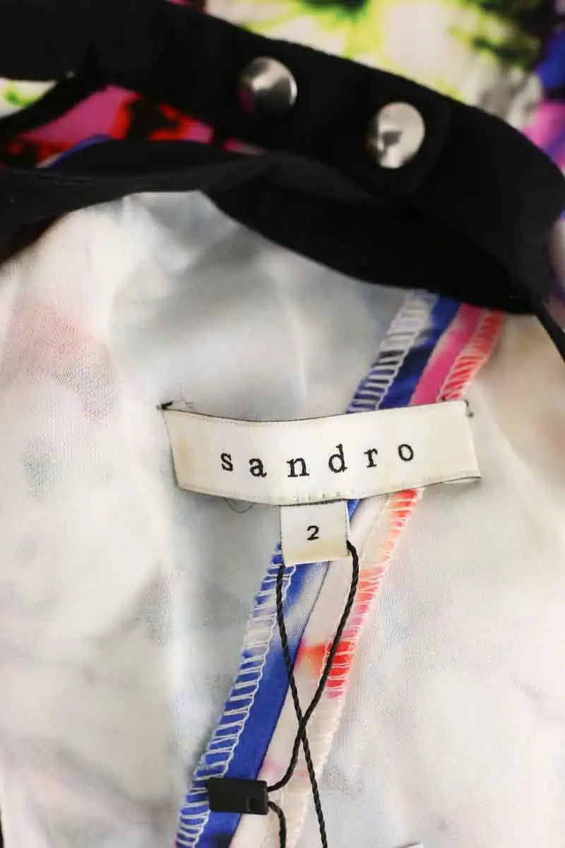 Robe Sandro Multicolore en Viscose