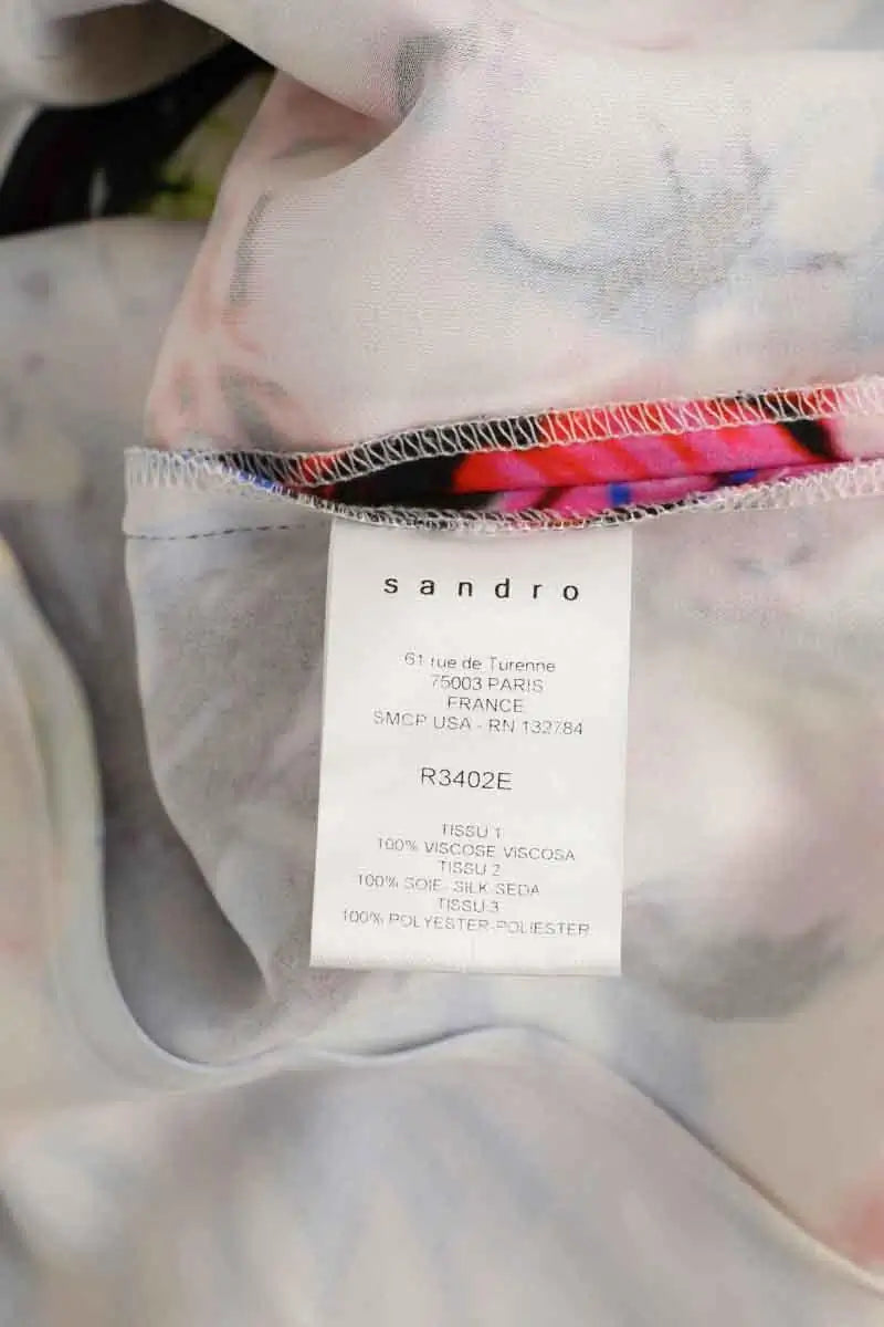 Robe Sandro Multicolore en Viscose