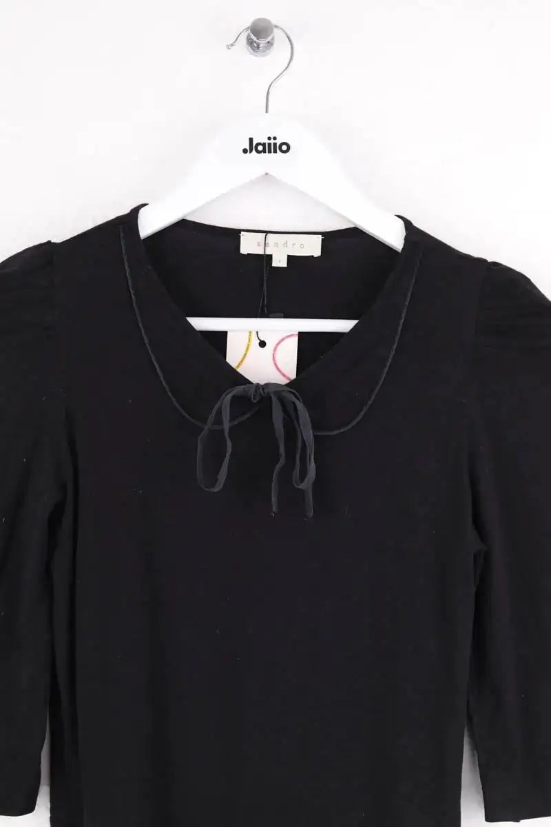Robe Sandro Noir en Coton