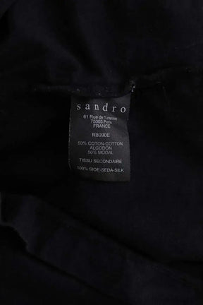 Robe Sandro Noir en Coton
