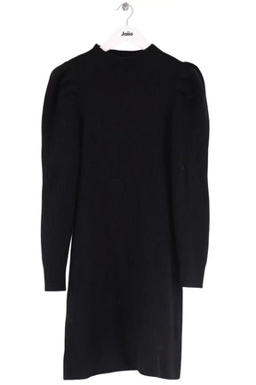 Robe Sandro Noir en Laine, taille S - Seconde Main