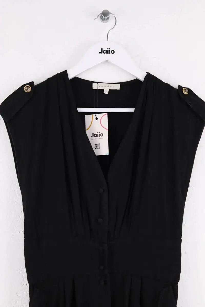 Robe Sandro Noir en Lin