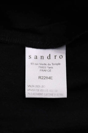 Robe Sandro Noir en Lin