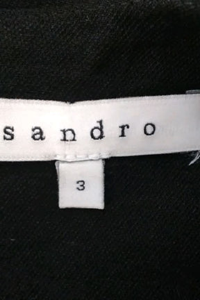 Robe Sandro Noir en Polyamide