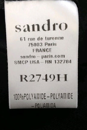 Robe Sandro Noir en Polyamide