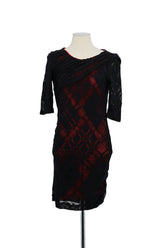 Robe Sandro Noir en Polyamide, taille M - Seconde Main