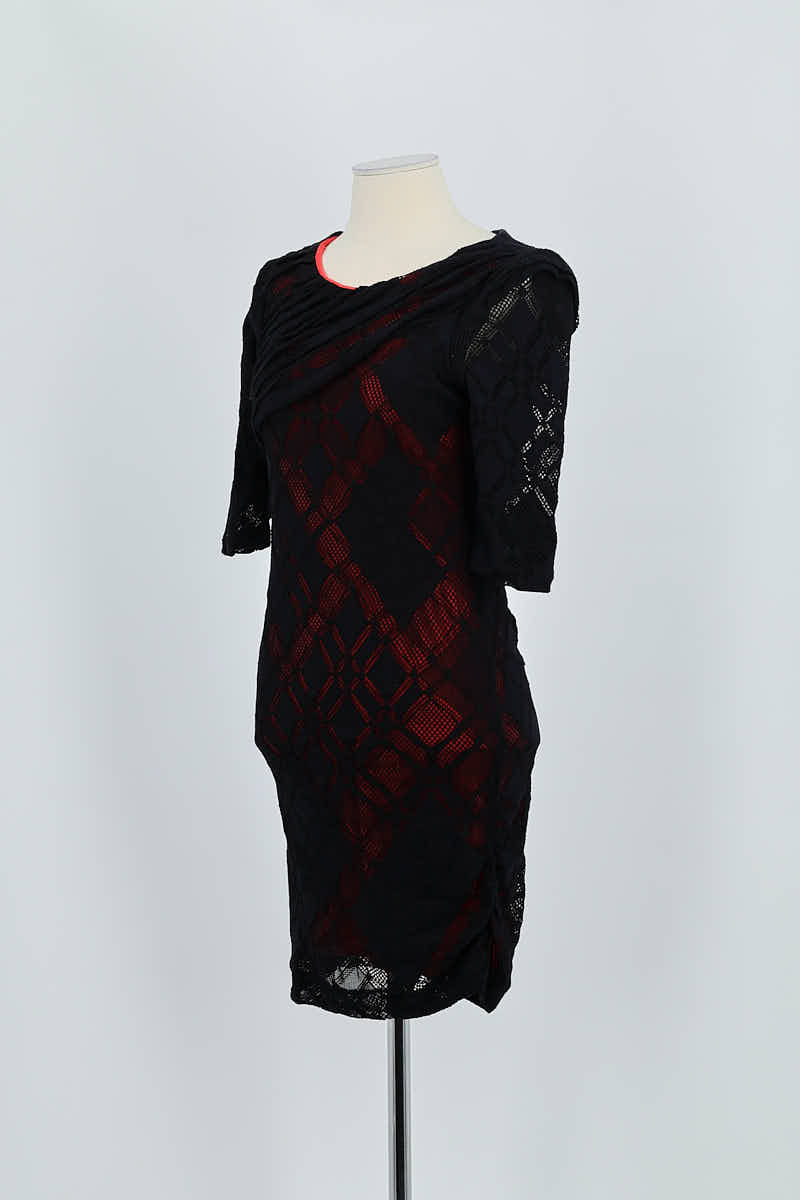 Robe Sandro Noir en Polyamide