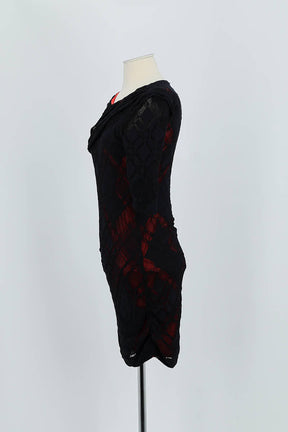 Robe Sandro Noir en Polyamide