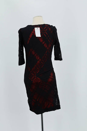 Robe Sandro Noir en Polyamide
