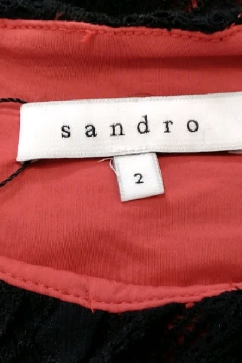 Robe Sandro Noir en Polyamide