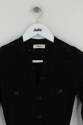 Robe Sandro Noir en Polyamide