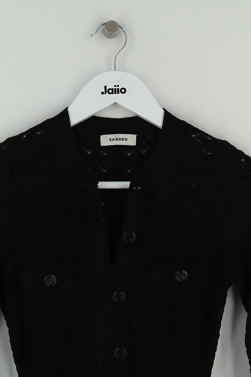 Robe Sandro Noir en Polyamide