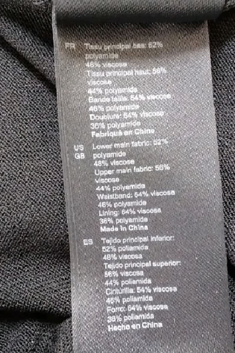 Robe Sandro Noir en Polyamide
