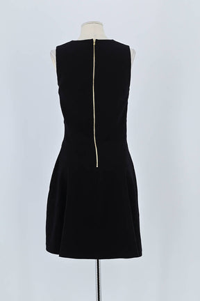 Robe Sandro Noir en Polyester