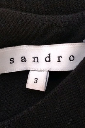 Robe Sandro Noir en Polyester