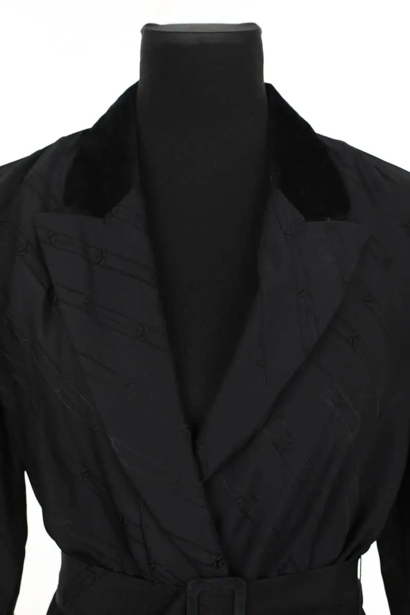 Robe Sandro Noir en Polyester