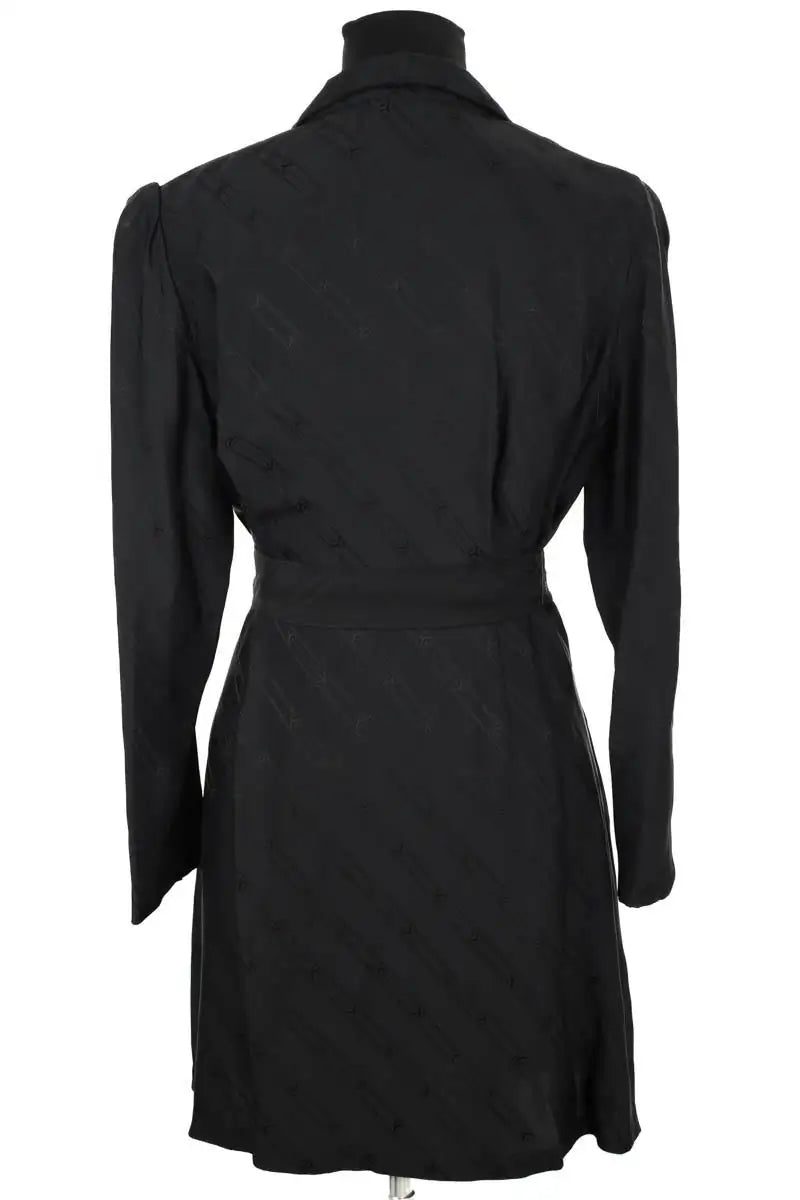 Robe Sandro Noir en Polyester