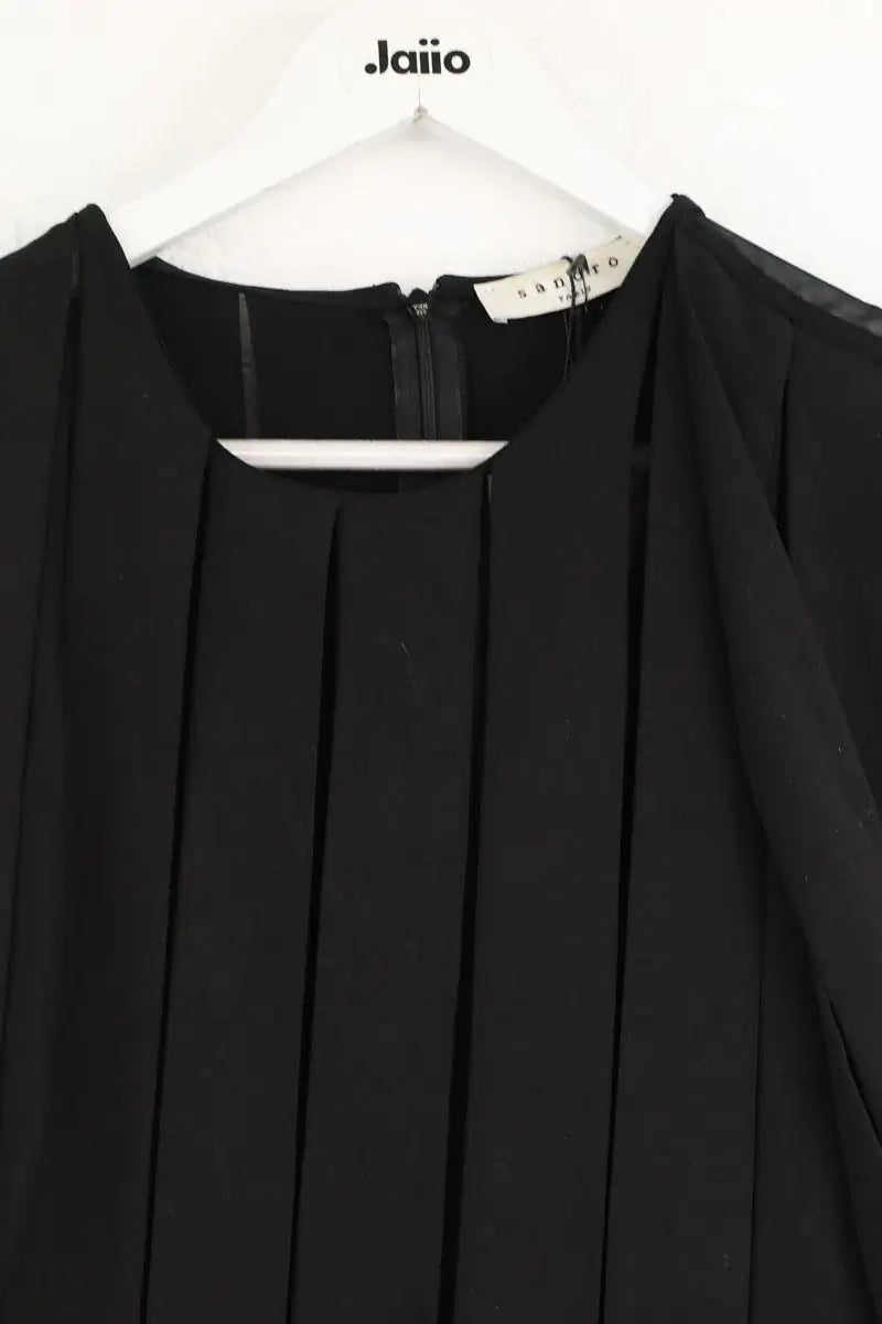 Robe Sandro Noir en Polyester