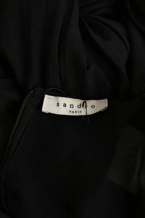 Robe Sandro Noir en Polyester