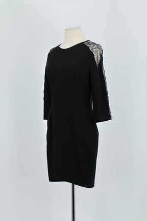 Robe Sandro Noir en Polyester