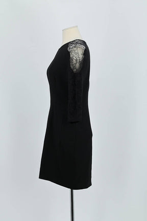 Robe Sandro Noir en Polyester