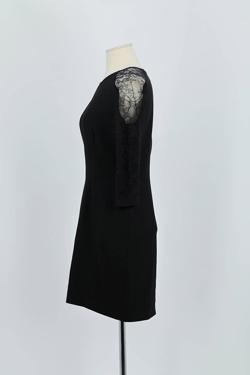 Robe Sandro Noir en Polyester