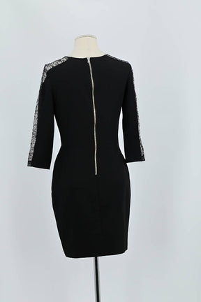 Robe Sandro Noir en Polyester