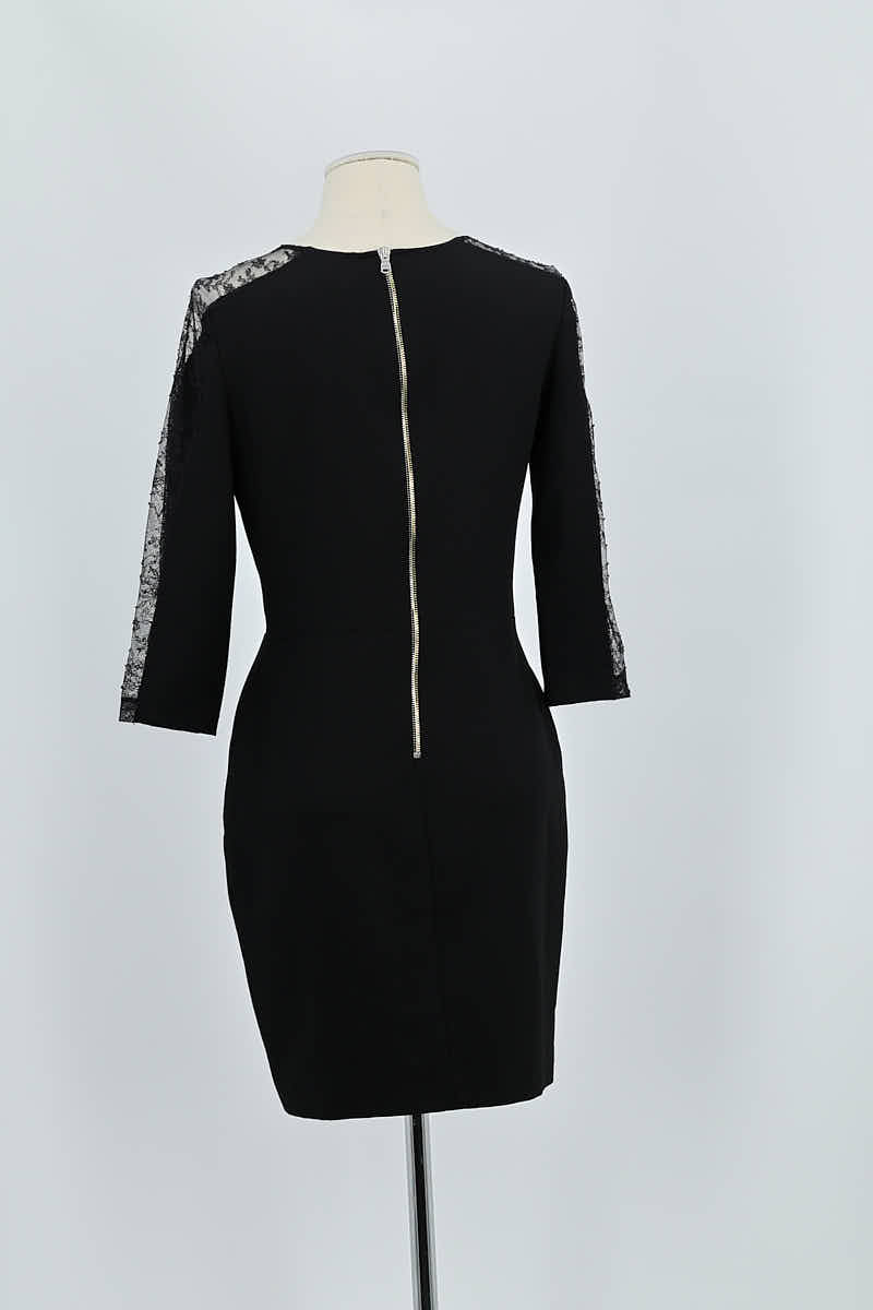 Robe Sandro Noir en Polyester